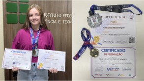 Aluna do 2º ano do IFFar - Campus Santa Rosa é destaque em Olimpíadas Nacionais de Inglês Aluna do 2º ano do IFFar - Campus Santa Rosa é destaque em Olimpíadas Nacionais de…