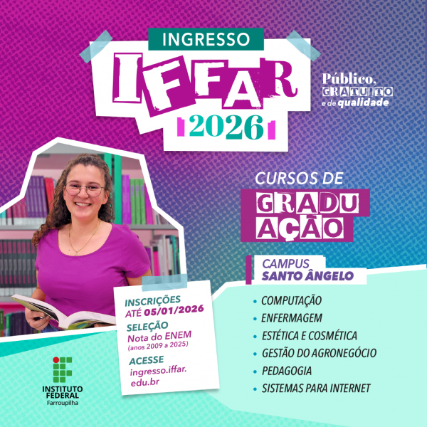 06 SAN cursos Ingresso IFFAr 2026 Graduacao
