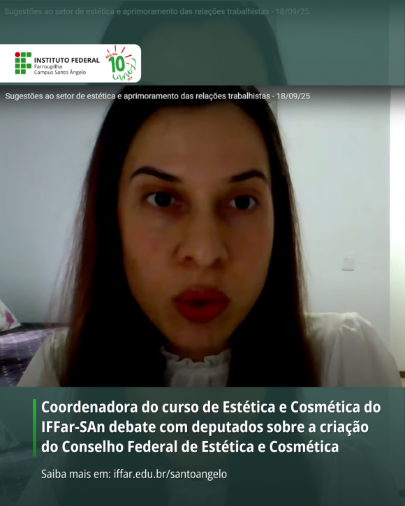 Coordenadora do curso de Estética e Cosmética debate com deputados sobre a criação do Conselho Federal de Estética e Cosmética 27390