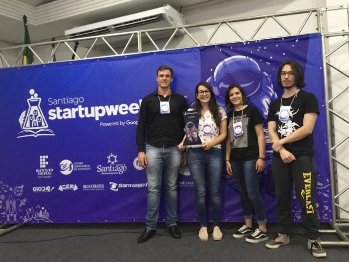alunos vencedores startup