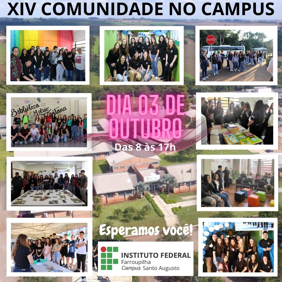 Arte Comunidade no Campus com fotos