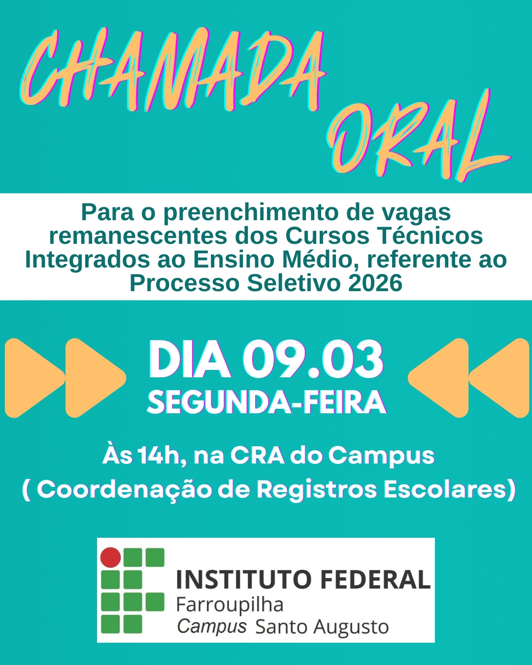 CHAMADA ORAL 09.03