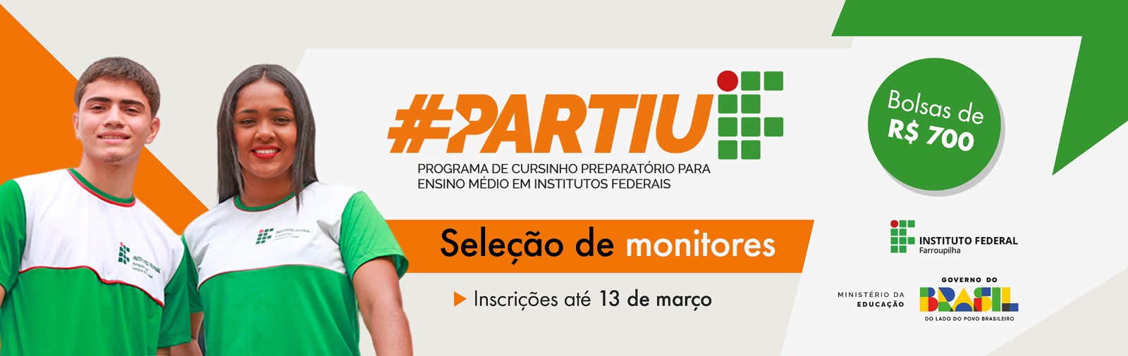 Partiu IF 2026 - Seleção de monitores