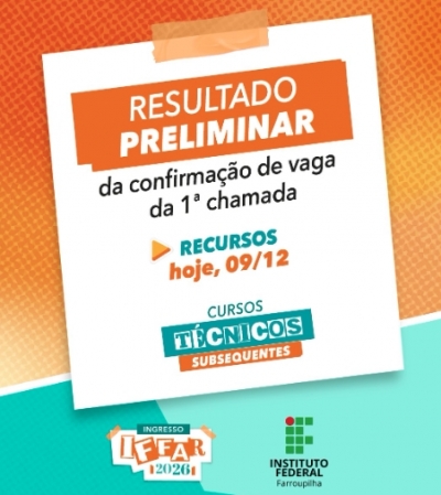 Recursos da Confirmação de Vaga do PS Subsequente é hoje!