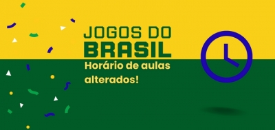 Horário de aulas nos dias de jogos da Seleção Brasileira na Copa 2022