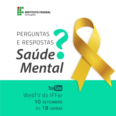 IFFar promove lives sobre saúde mental em alusão ao Setembro Amarelo