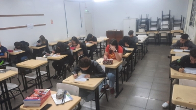 Alunos do 3º ano do Curso agricultura