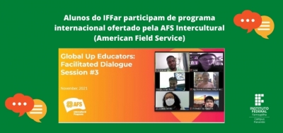 Alunos do IFFar participam de programa internacional ofertado pela AFS Intercultural (American Field Service)