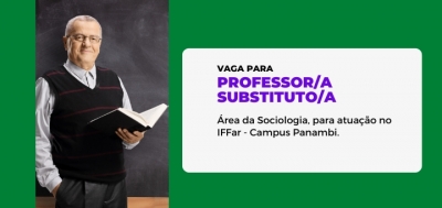 Vaga para professor/a de Sociologia no IFFar – Campus Panambi