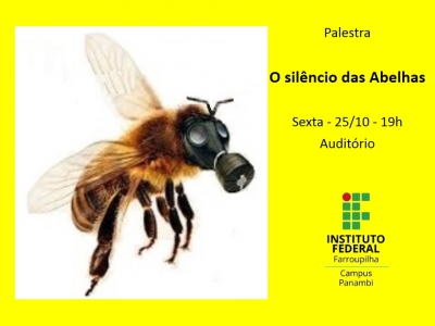 IFFar promove palestra sobre a importância das abelhas para o equilíbrio ambiental