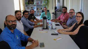 IFFar, Unipampa e Uergs realizam reunião para reforçar laços entre as instituições para o ano de 2026 WhatsApp Image 2026 03 03 at 12 1