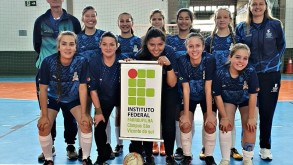 Equipe de Futsal feminino consagra-se campeã na etapa de coordenadoria dos JERGS