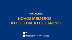 IFFar Campus Panambi abre inscrições para eleição de membros do Colegiado de Campus IFFar Campus Panambi abre inscrições para eleição de membros do Colegiado de Campus
