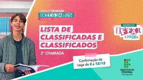 Classificados em 2ª chamada nos Técnicos Integrados devem confirmar vaga até 12/12 Segunda Chamada Ingresso IFFar 2026 Integrado noticia 05122025